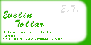 evelin tollar business card